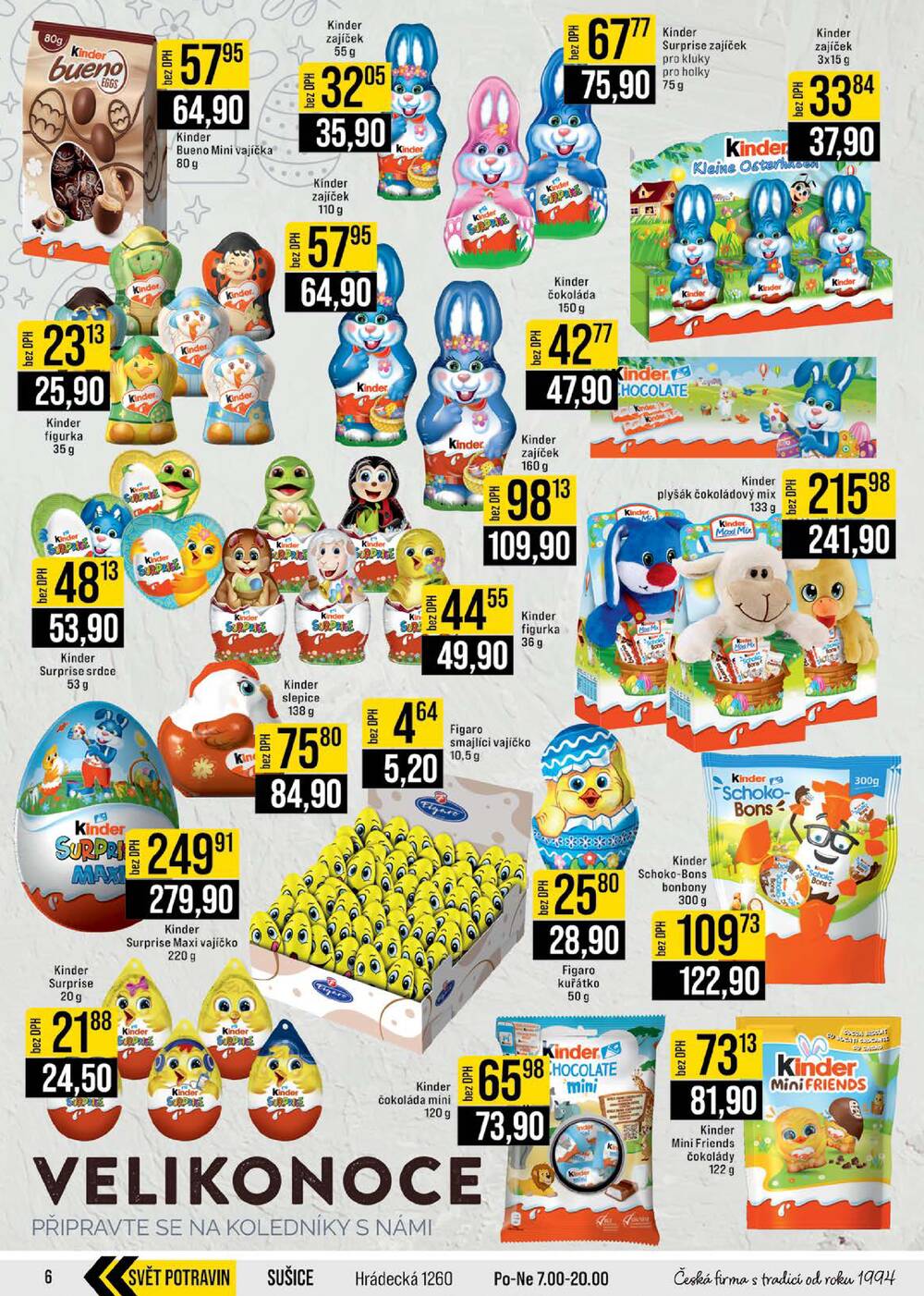 JIP Cash & Carry České Budějovice, Most, Náchod, Polička, Sušice a Svoboda nad Úpou od 18.3. do 24.3.2026