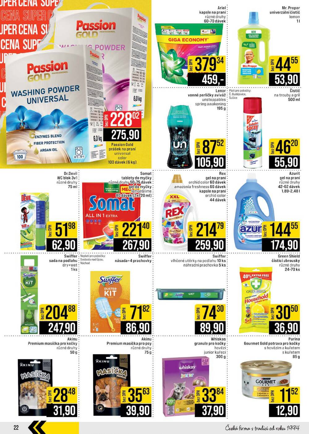 Leták JIP - JIP Cash & Carry České Budějovice, Most, Náchod, Polička, Sušice a Svoboda nad Úpou od 18.3. do 24.3.2026 - strana 22