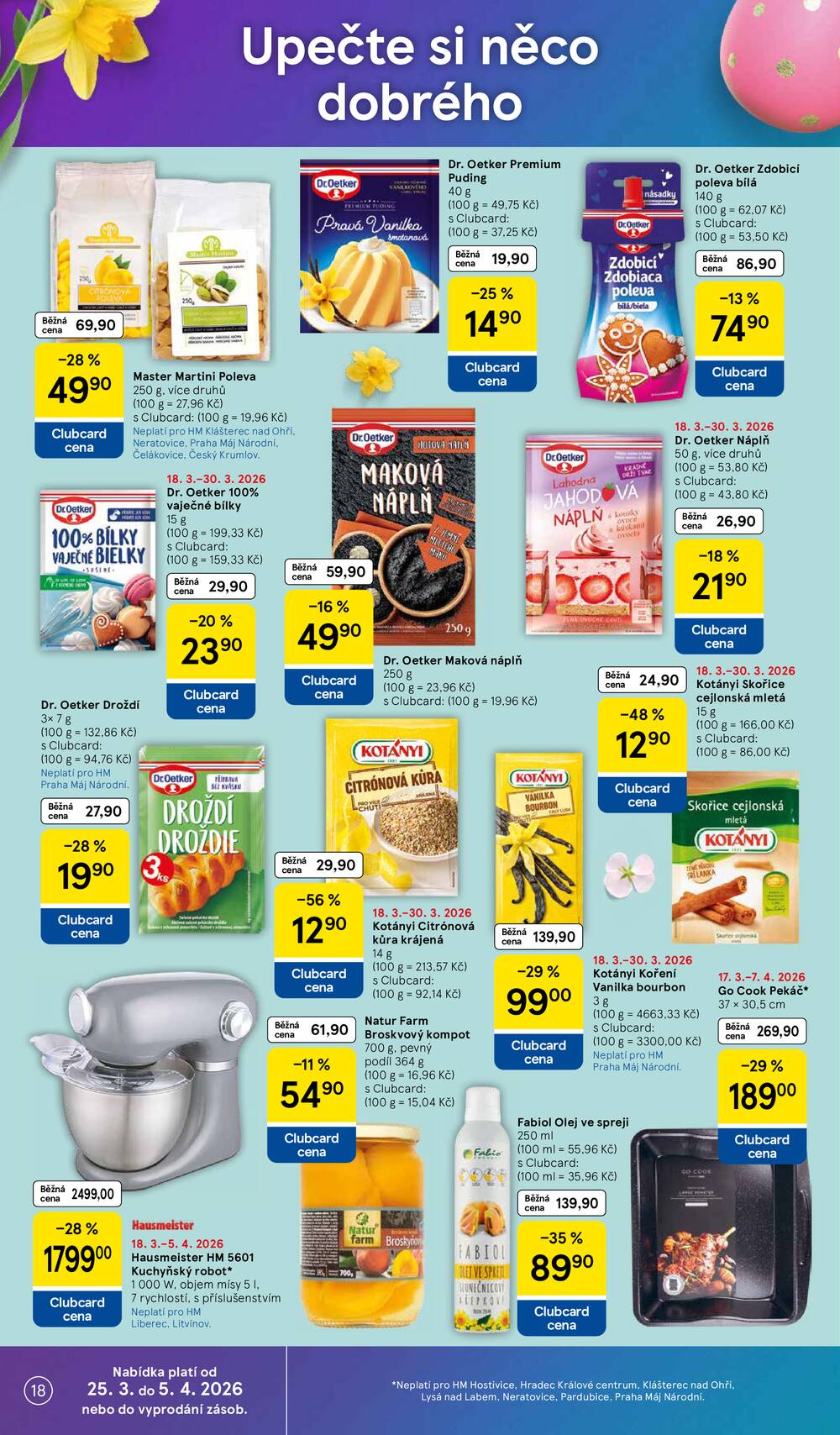 Tesco malé hypermarkety od 25.3. do 30.3.2026