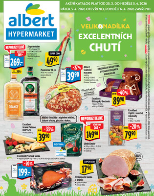 Leták Albert  Hypermarket katalog Deli od 25.3. do 5.4.2026
