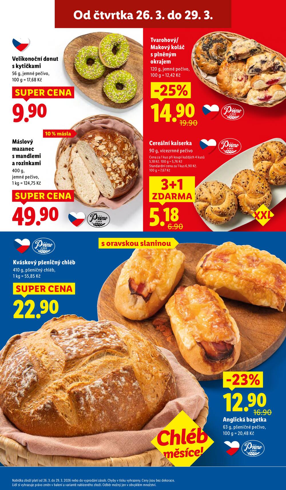 Lidl Čtvrtek od 26.3. do 29.3.2026