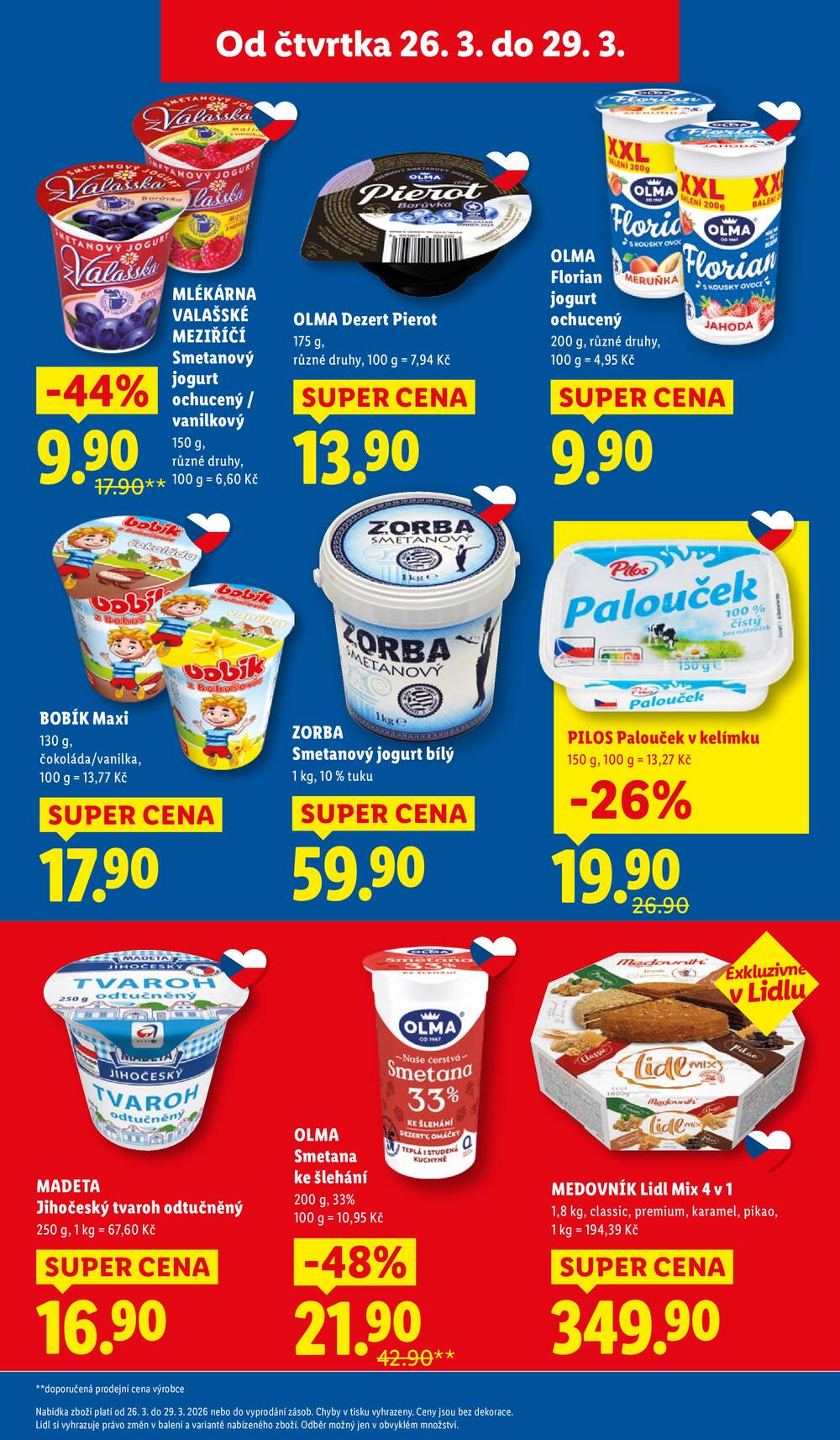 Lidl Čtvrtek od 26.3. do 29.3.2026