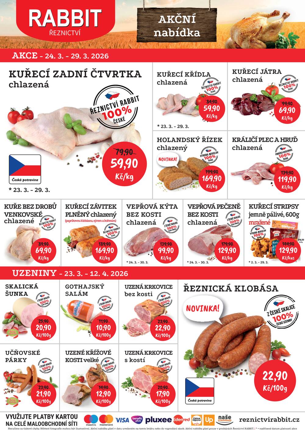 RABBIT řeznictví od 23.3. do 29.3.2026