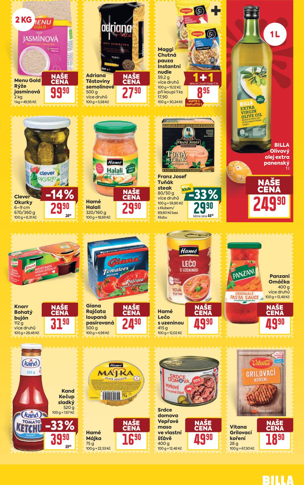 BILLA od 25.3. do 31.3.2026