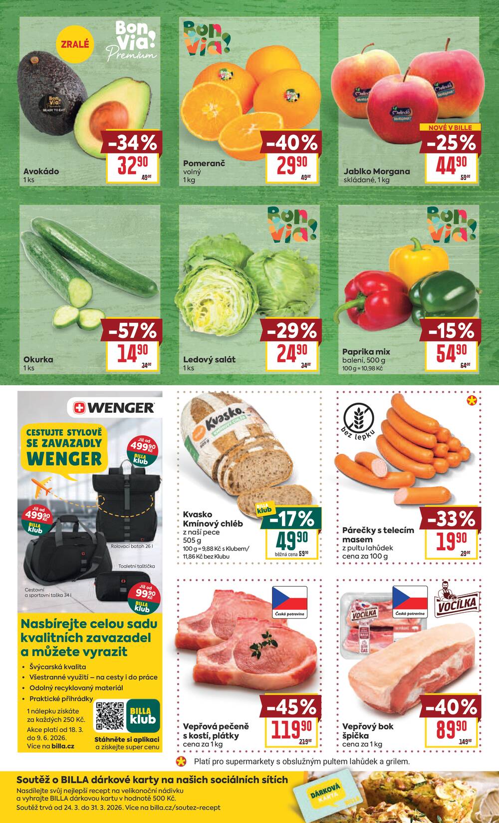 BILLA malý leták od 25.3. do 31.3.2026