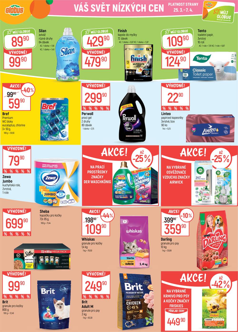 Akční leták Globus 25.3. - 31.3.2026 - Globus Praha - Zličín