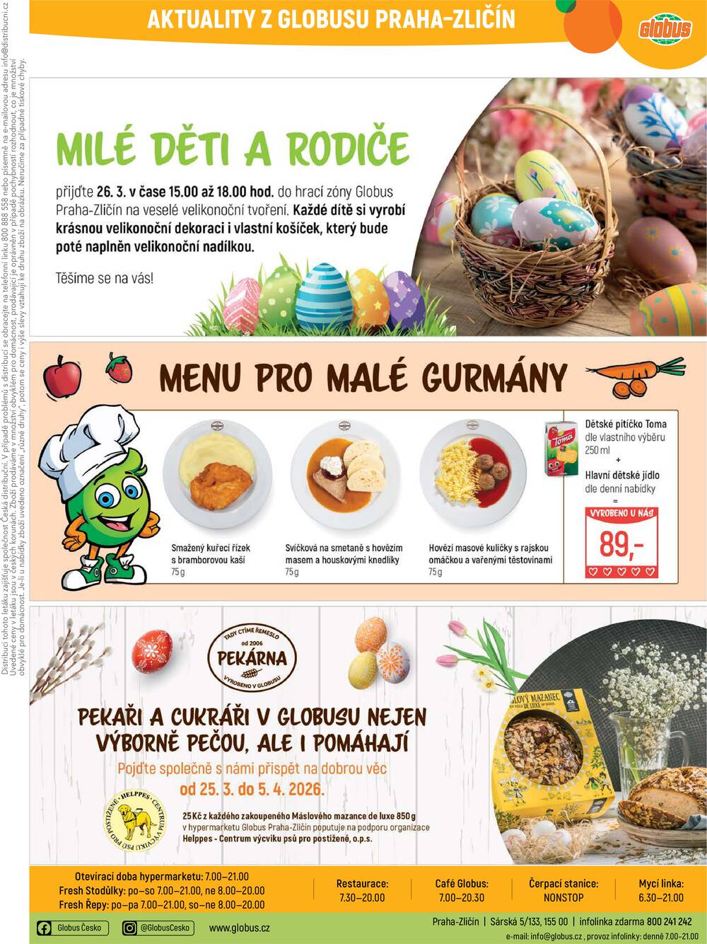 Akční leták Globus 25.3. - 31.3.2026 - Globus Praha - Zličín