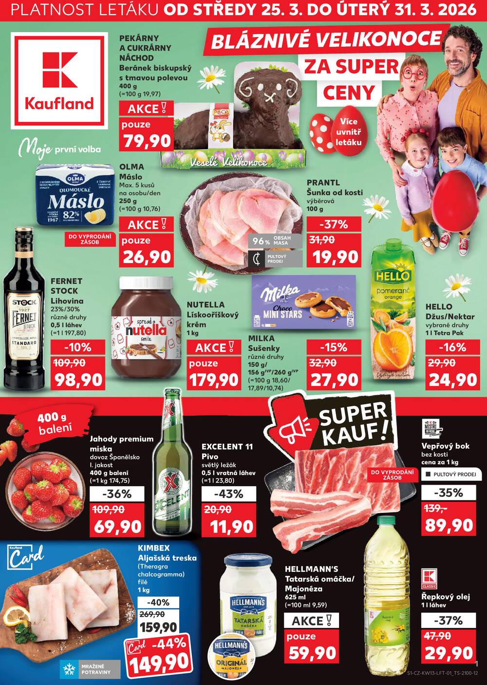 Leták Kaufland - Kaufland 25.3. - 31.3. - Kaufland - Karlovy Vary - strana 1