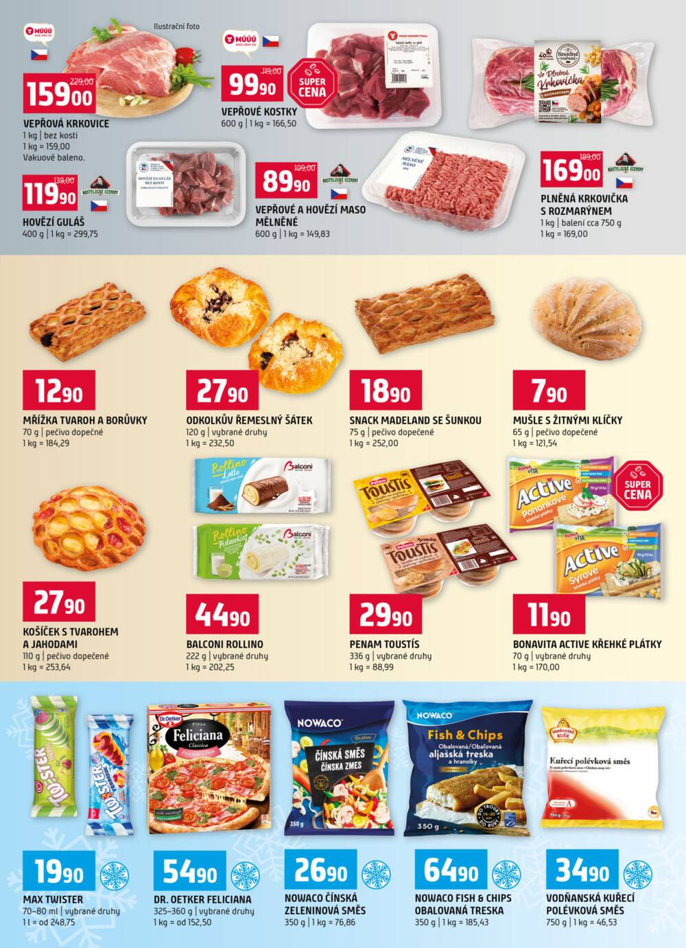 Leták Terno - Terno Prachatice, Český Krumlov, Zlín, Tábor, Strakonice, Blatná 25.3. - 31.3. - strana 3