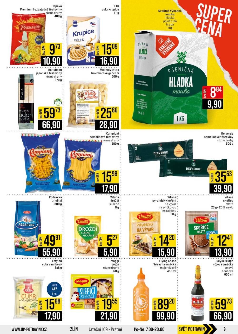 Leták JIP - JIP Cash & Carry Brno, Praha, Ostrava, Jilemnice, Pardubice, Ostrava, Karlovy Vary, Olomouc a Zlín od 25.3. do 31.3.2026 - strana 9