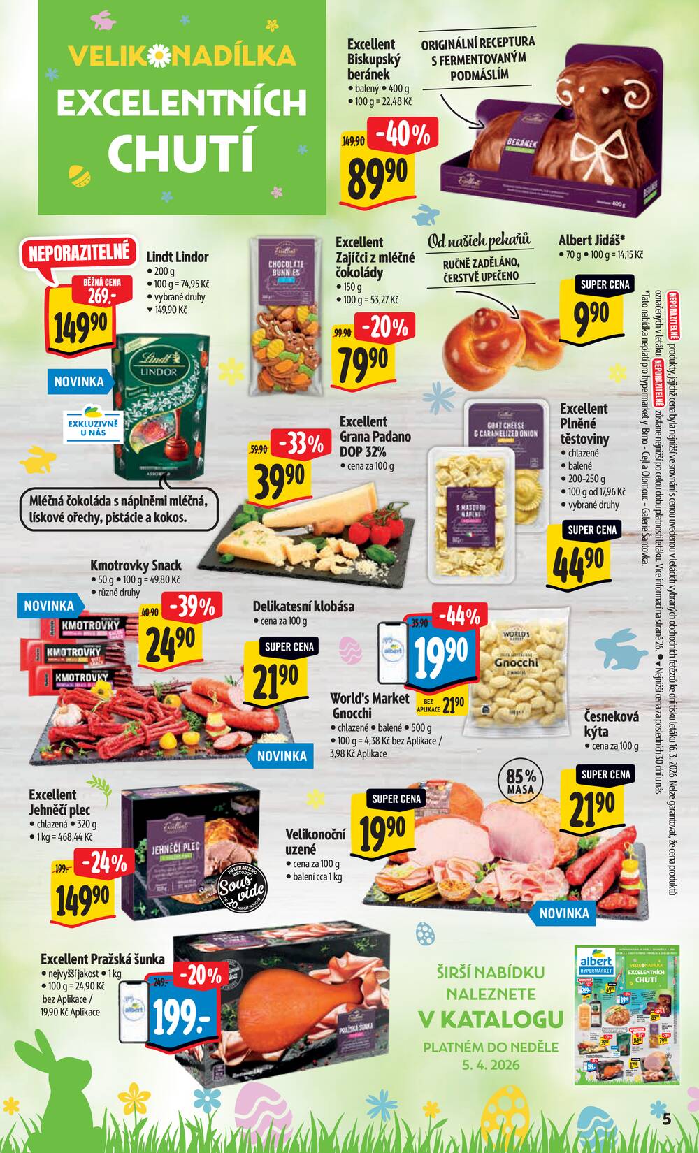 Leták Albert - Albert Hypermarket od 1.4. do 5.4.2026 - strana 5 Leták Albert - Albert Hypermarket od 1.4. do 5.4.2026 - strana 5