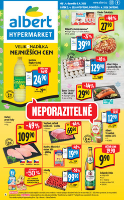 Leták Albert Hypermarket Jihomoravský od 1.4. do 5.4.2026