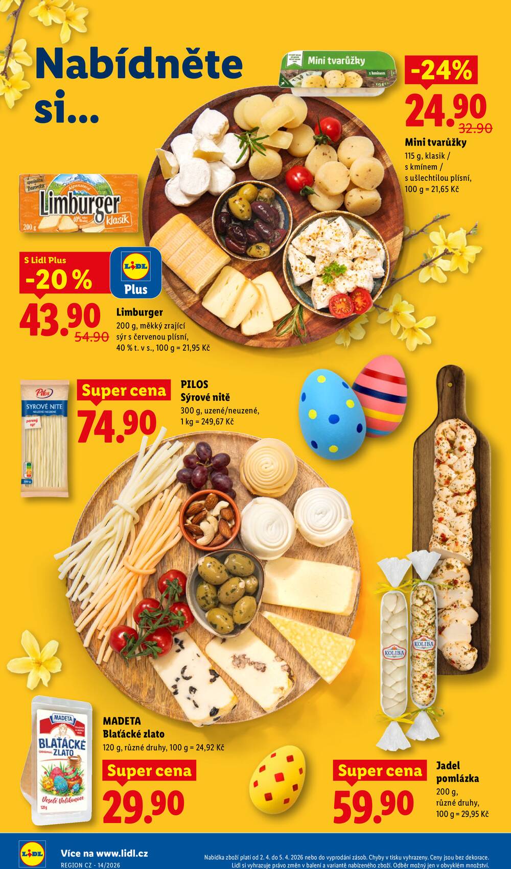 Lidl Čtvrtek od 2.4. do 5.4.2026