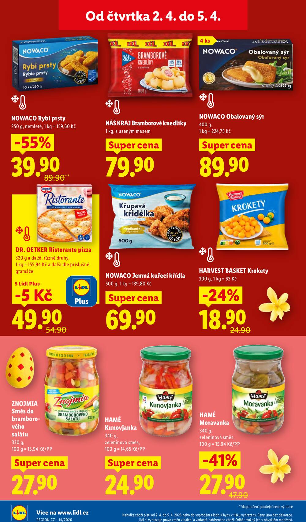 Lidl Čtvrtek od 2.4. do 5.4.2026