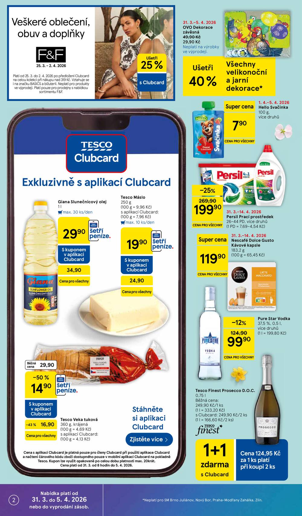 Tesco supermarkety od 31.3. do 5.4.2026