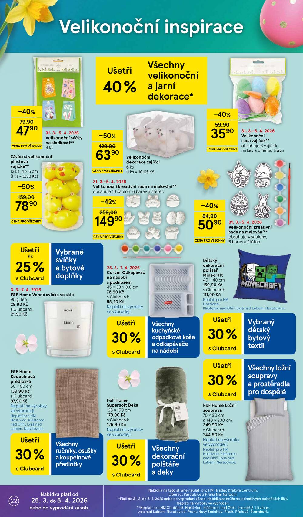 Tesco malé hypermarkety od 31.3. do 5.4.2026