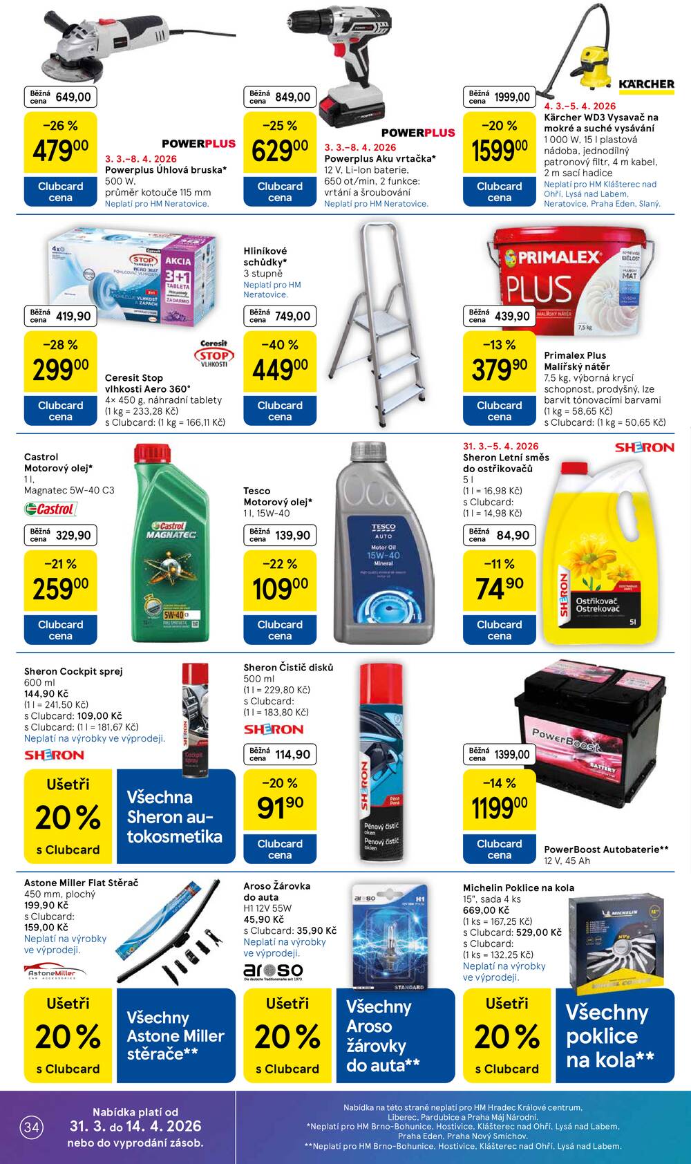 Tesco malé hypermarkety od 31.3. do 5.4.2026