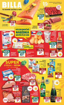 Leták BILLA malý leták od 1.4. do 7.4.2026