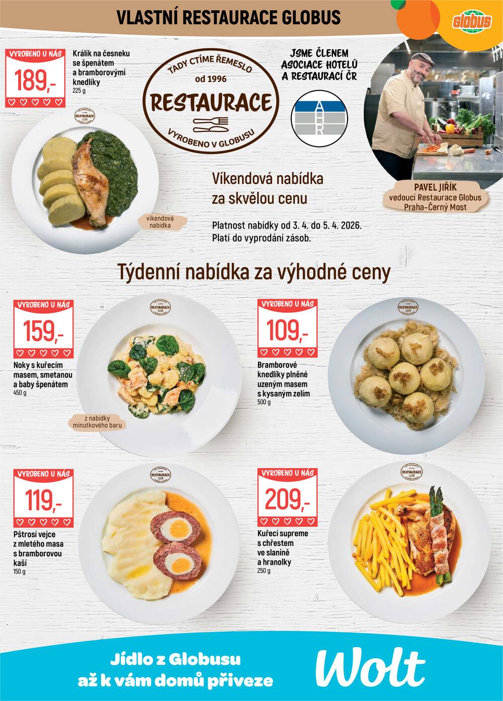 Akční leták Globus 1.4. - 7.4.2026 - Globus Praha - Centrum Černý Most