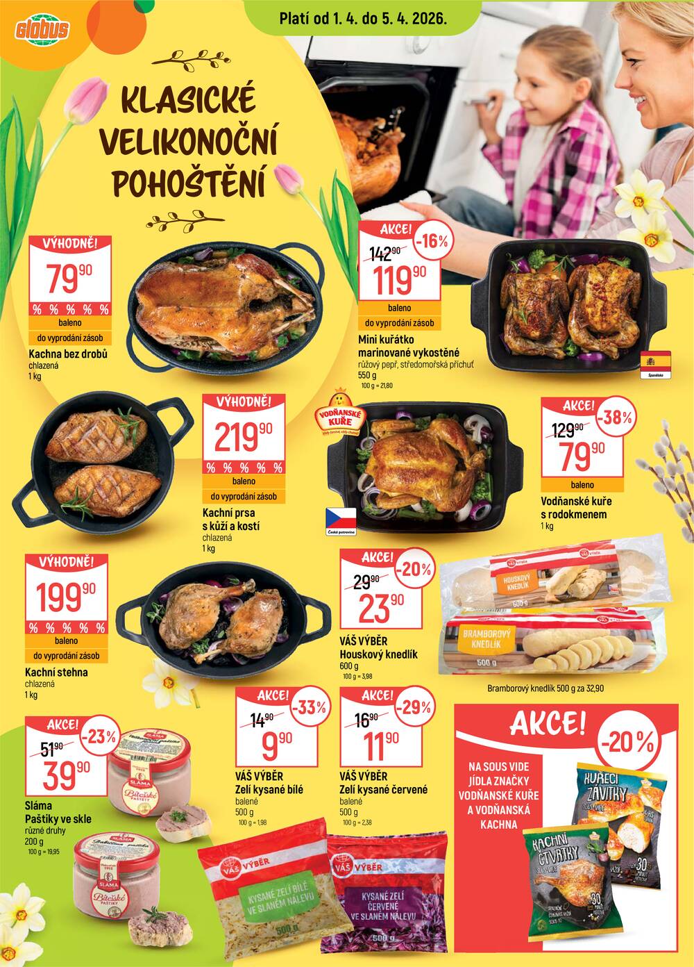 Akční leták Globus 1.4. - 7.4.2026 - Globus Praha - Čakovice