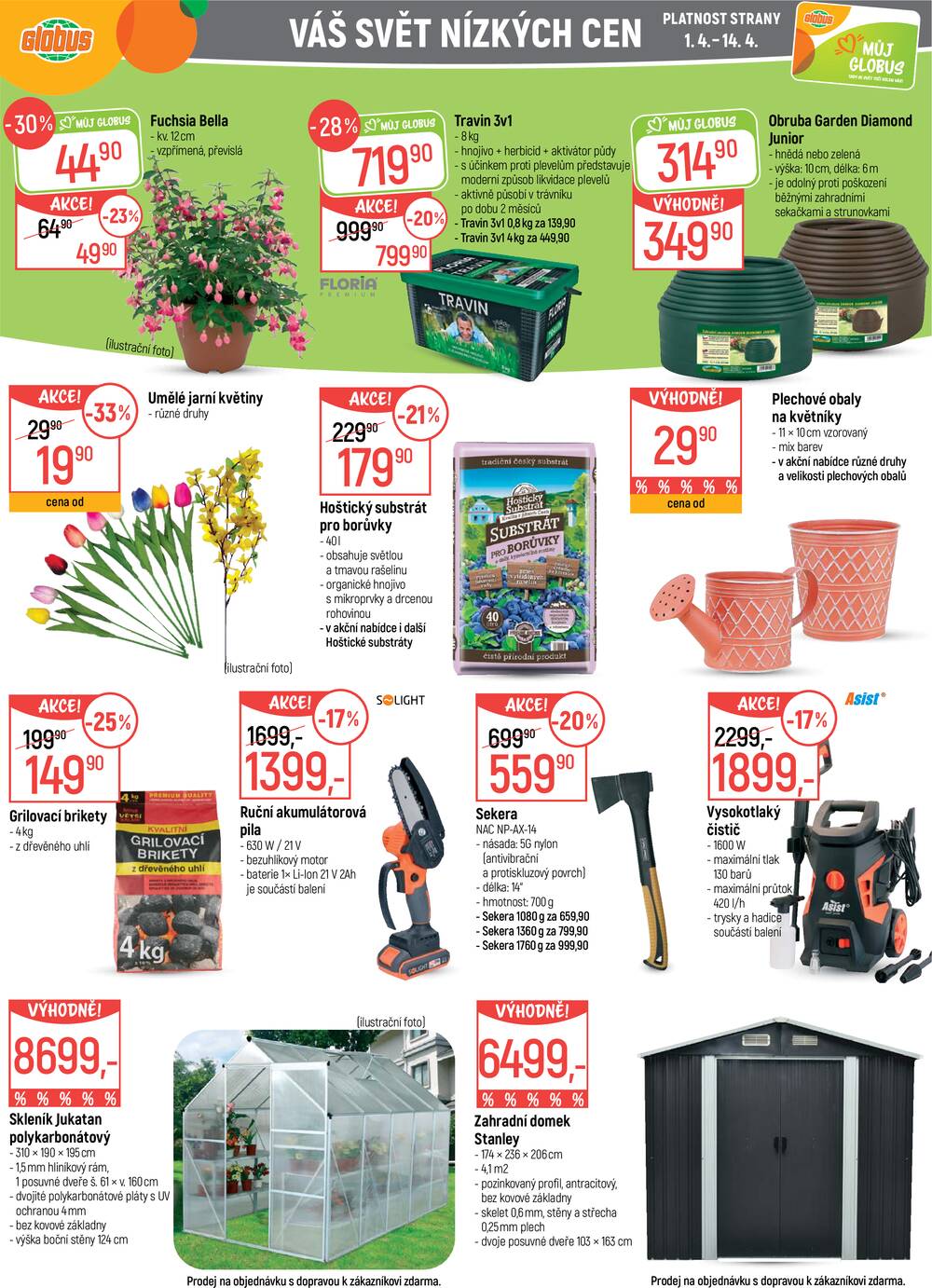 Akční leták Globus 1.4. - 7.4.2026 - Globus Praha - Čakovice