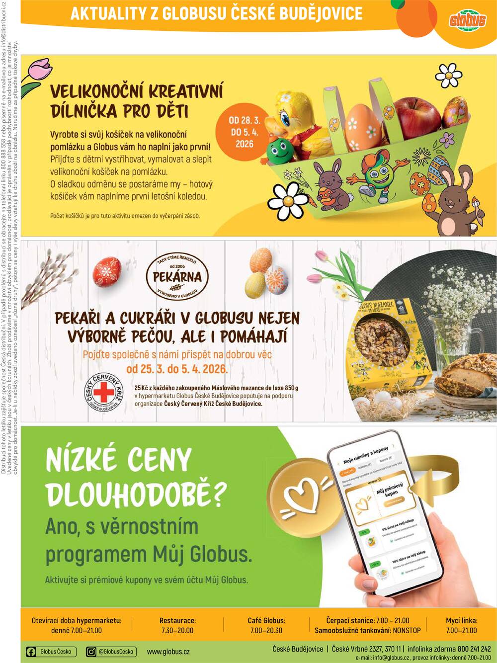 Akční leták Globus 1.4. - 7.4.2026 - Globus České Budějovice