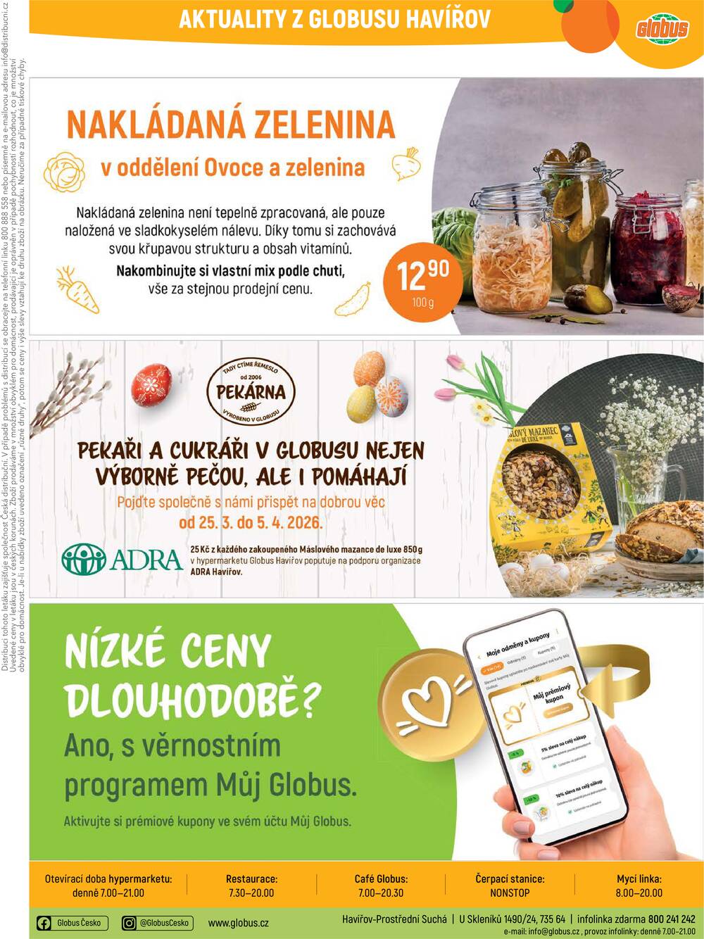 Akční leták Globus 1.4. - 7.4.2026 - Globus Havířov
