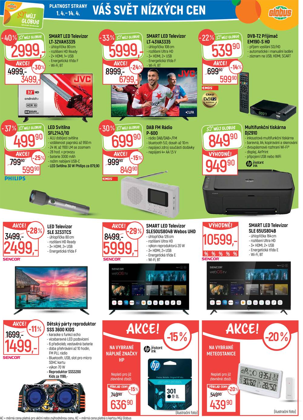 Akční leták Globus 1.4. - 7.4.2026 - Globus Pardubice