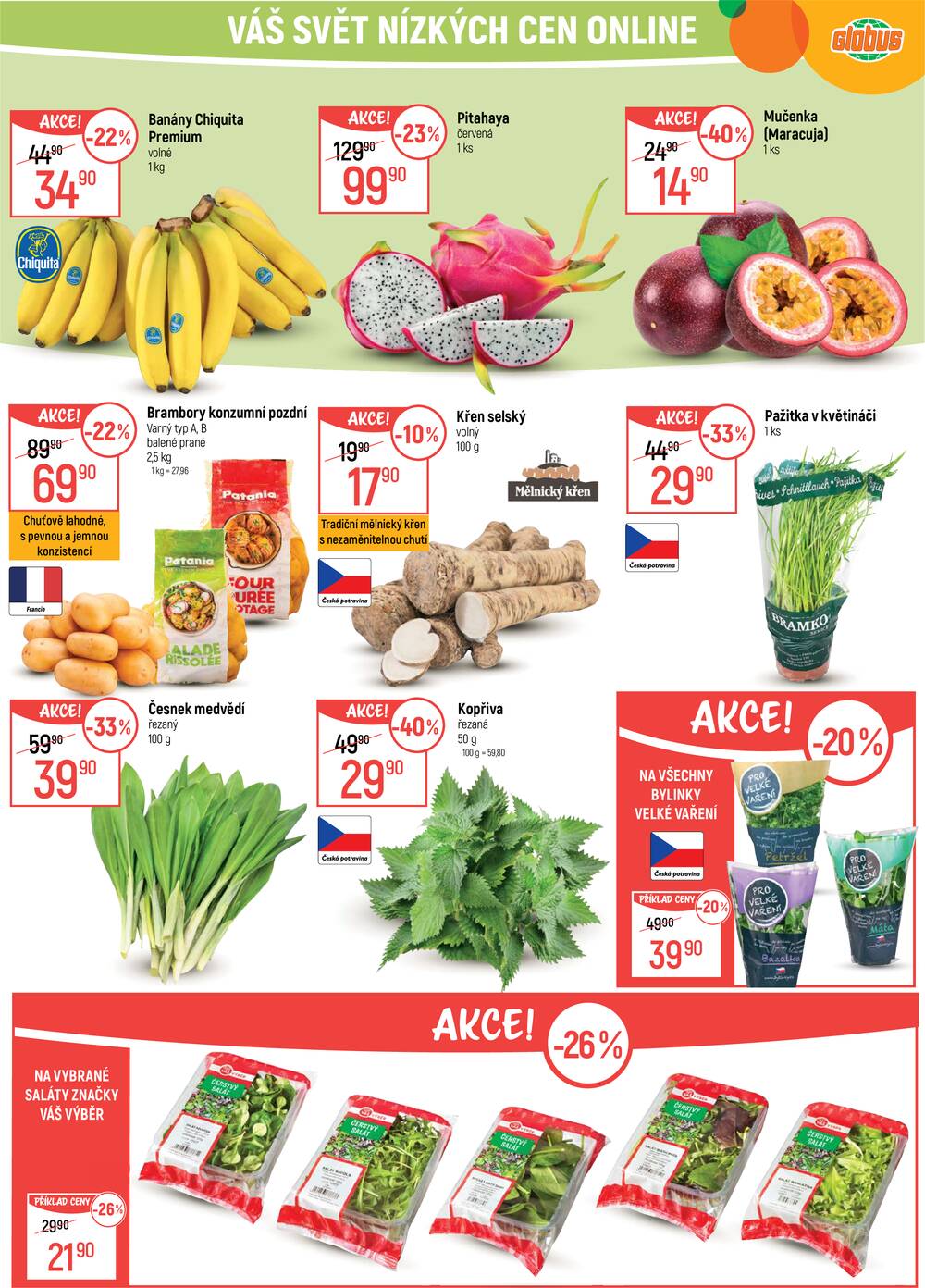 Leták Globus - Akční leták Globus 1.4. - 7.4.2026 - Globus Praha - Štěrboholy - strana 1