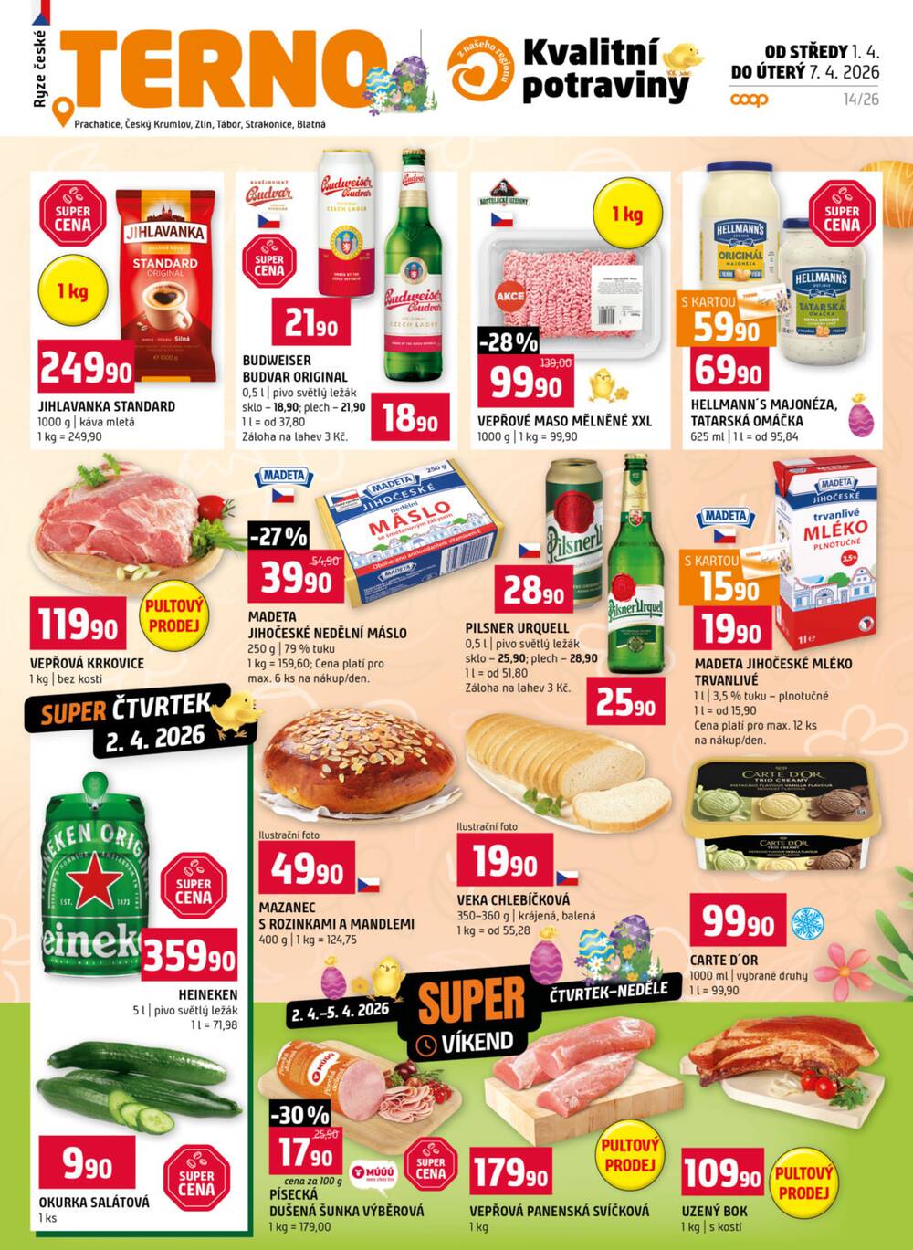 Leták Terno - Terno Zlín 1.4. - 7.4. - strana 1