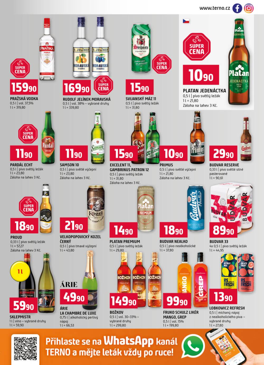 Terno Zlín, Jihlava, Český Krumlov, Prachatice, Strakonice a Tábor od 8.4. do 14.4.2026