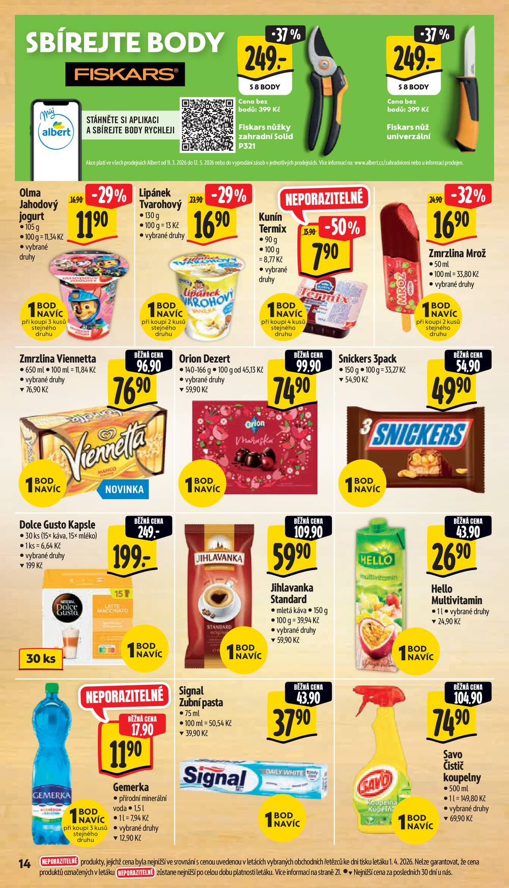 Albert Supermarket od 7.4. do 14.4.2026