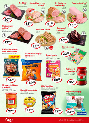 CBA potraviny od 15.4. do 26.4.2026
