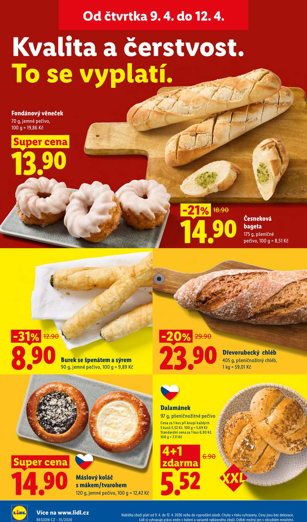 Lidl Čtvrtek od 9.4. do 12.4.2026