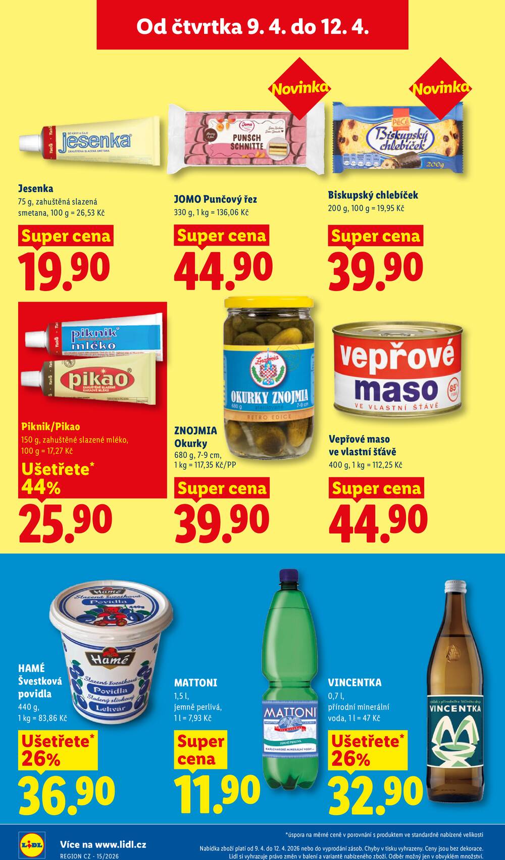 Lidl Čtvrtek od 9.4. do 12.4.2026
