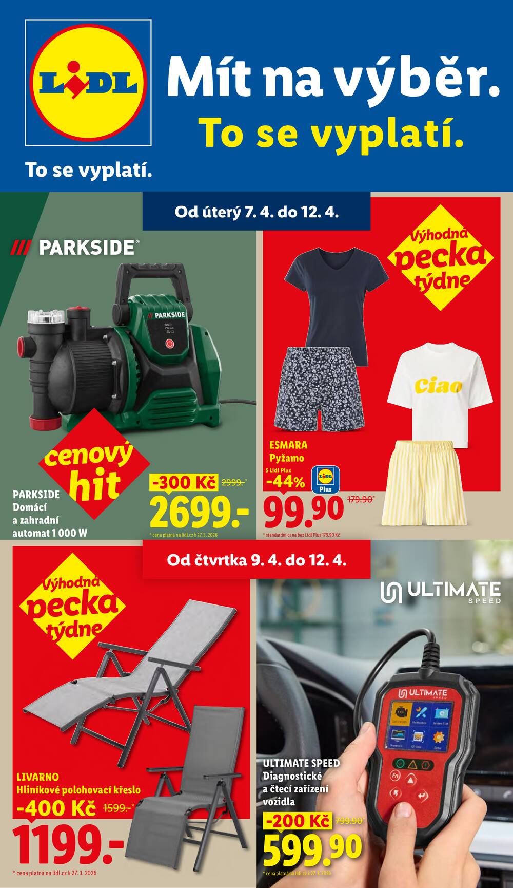 Leták Lidl - Lidl Spotřební zboží 7.4. - 12.4. - strana 1