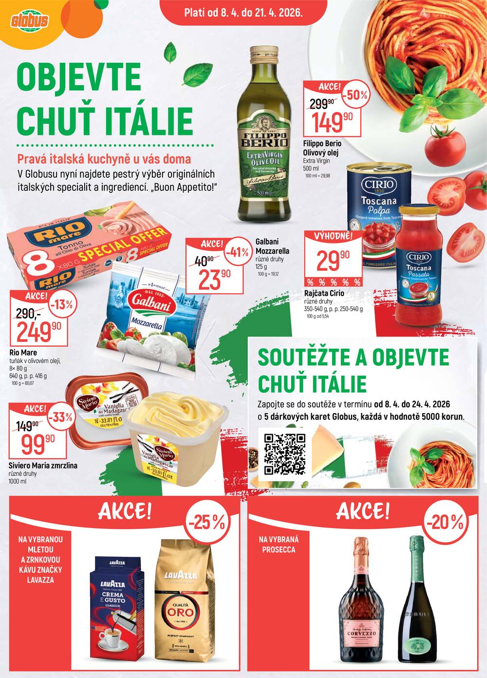 Leták Globus - Akční leták Globus 8.4. - 21.4.2026 - Globus Opava - strana 1