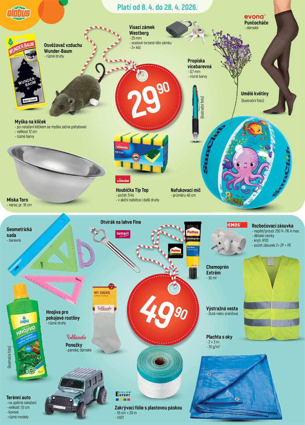 Akční leták Globus 8.4. - 14.4.2026 - Globus Chotíkov u Plzně