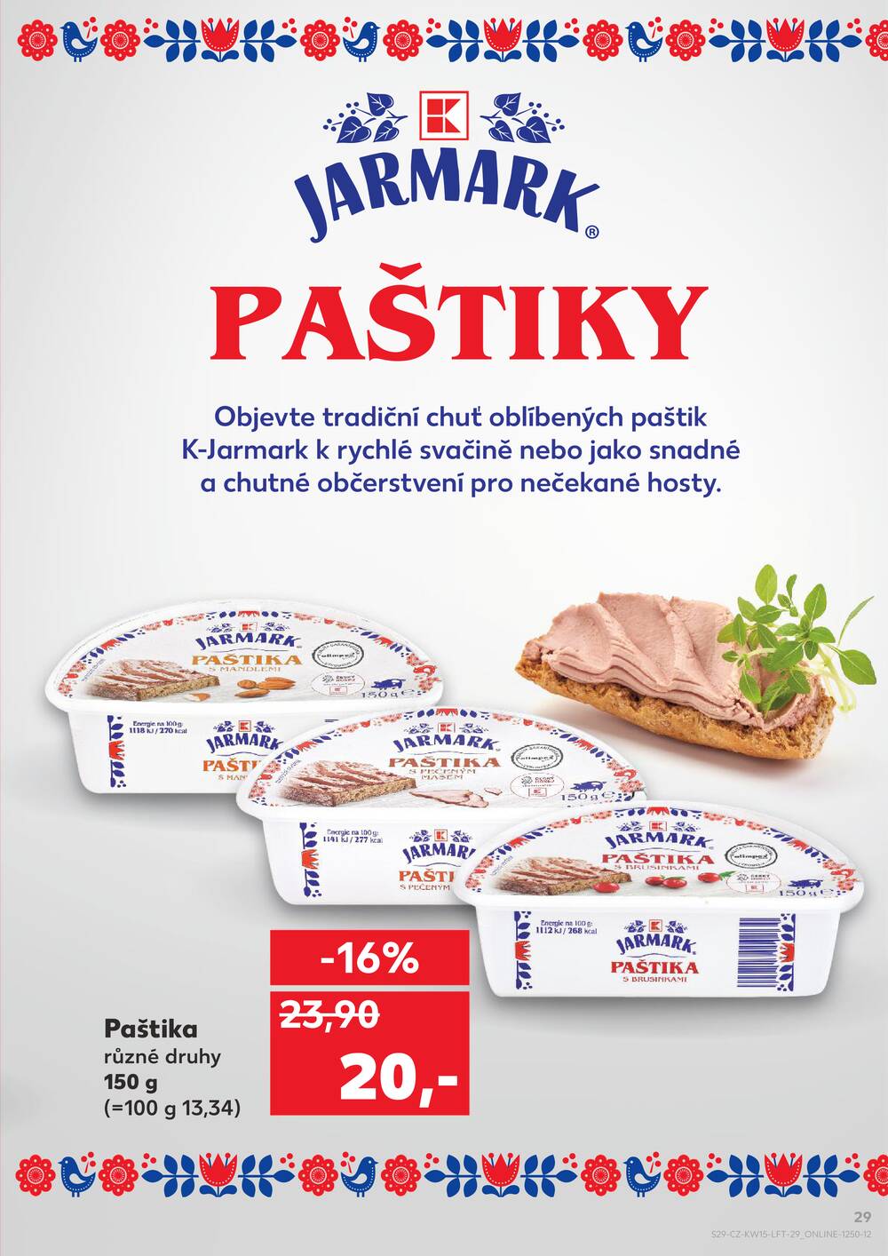 Leták Kaufland - Kaufland 8.4. - 14.4. - Kaufland - Teplice (Čs. Dobrovolců) - strana 29