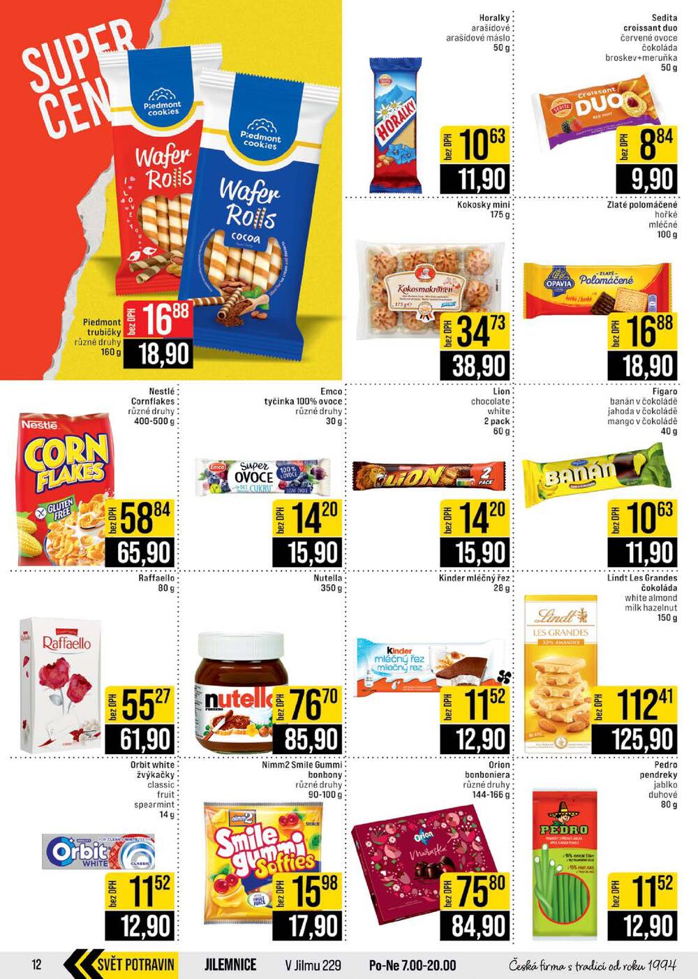 JIP Cash & Carry Brno, Praha, Ostrava, Jilemnice, Pardubice, Ostrava, Karlovy Vary, Olomouc a Zlín od 8.4. do 14.4.2026