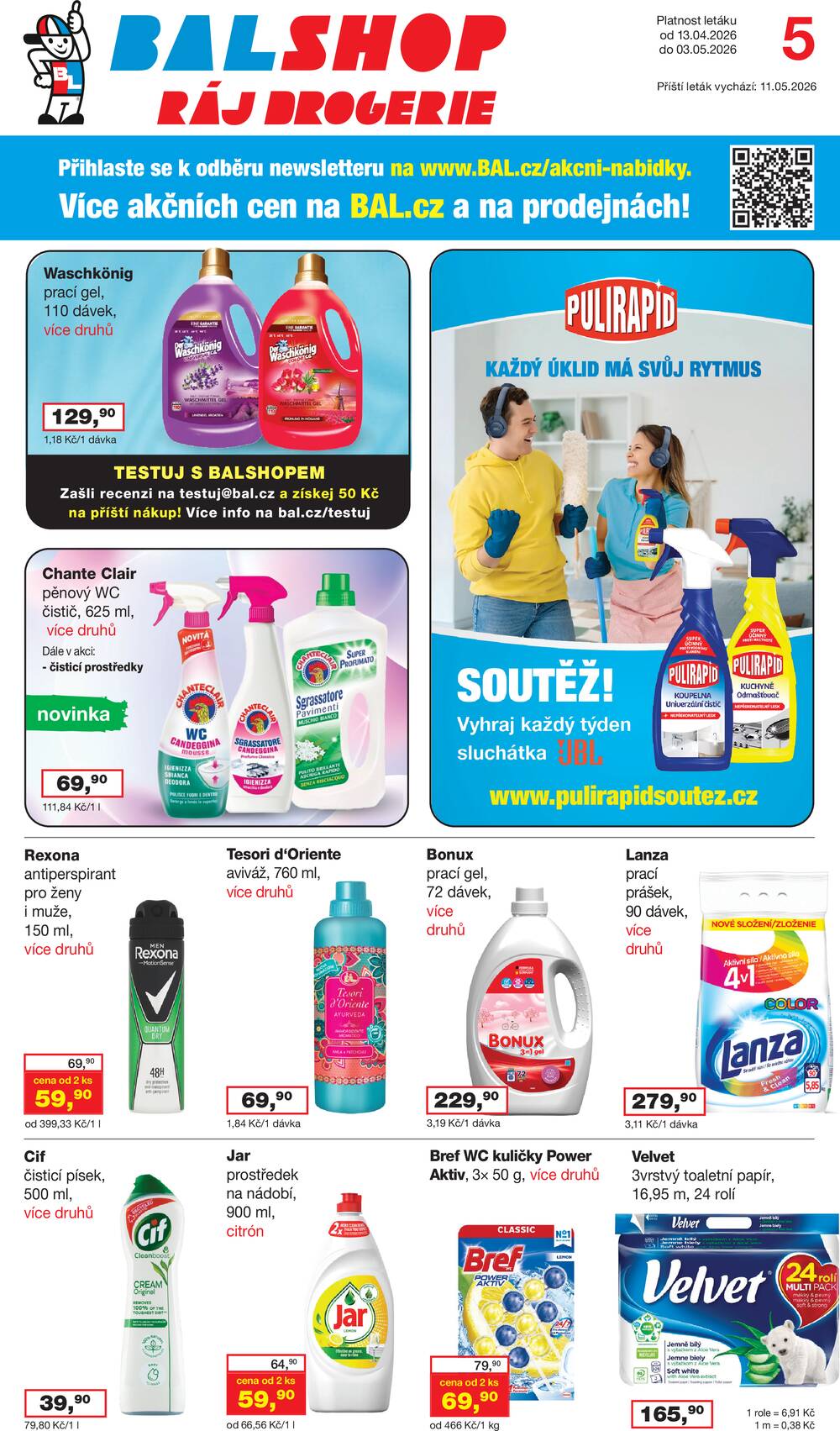 Leták Ráj drogerie - Ráj drogerie od 13.4. do 4.5.2026 - strana 1