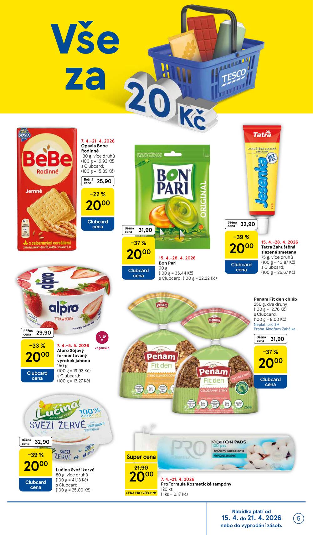 Tesco supermarkety od 15.4. do 21.4.2026