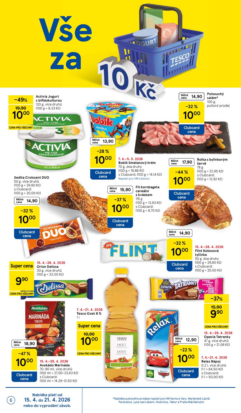 Tesco malé hypermarkety od 15.4. do 21.4.2026