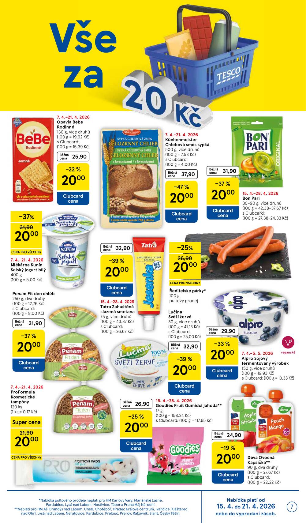 Tesco malé hypermarkety od 15.4. do 21.4.2026