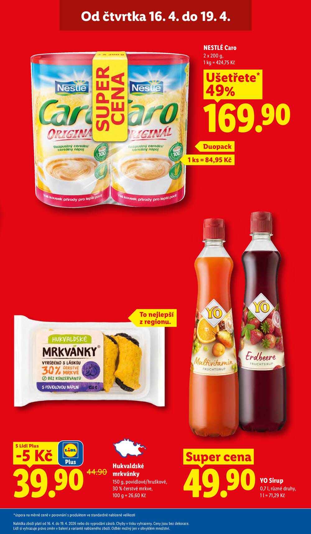 Lidl Čtvrtek od 16.4. do 19.4.2026