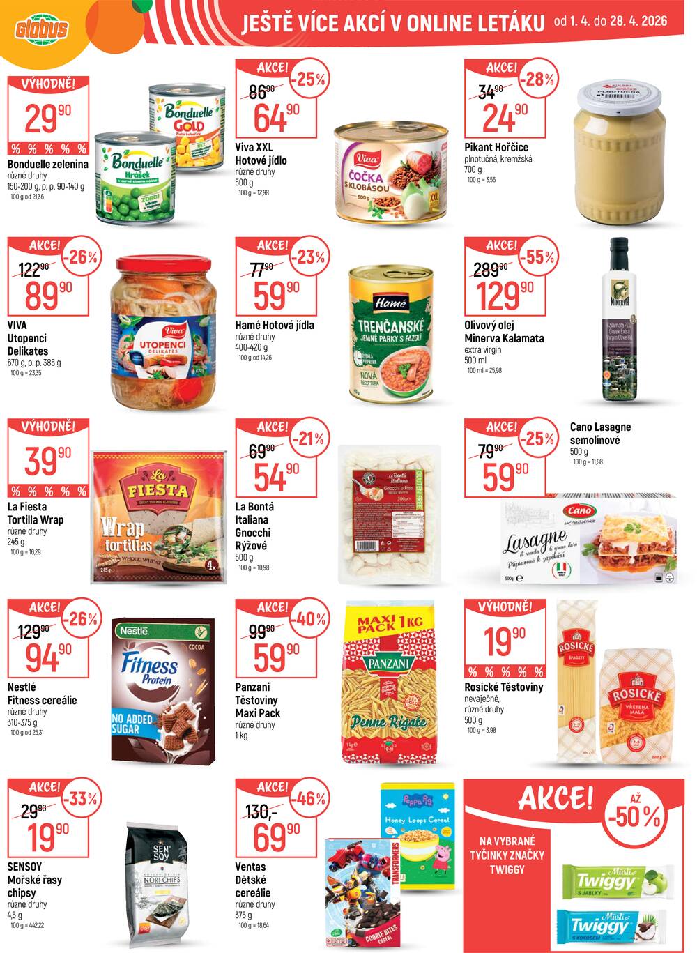 Akční leták Globus 15.4. - 21.4.2026 - Globus České Budějovice