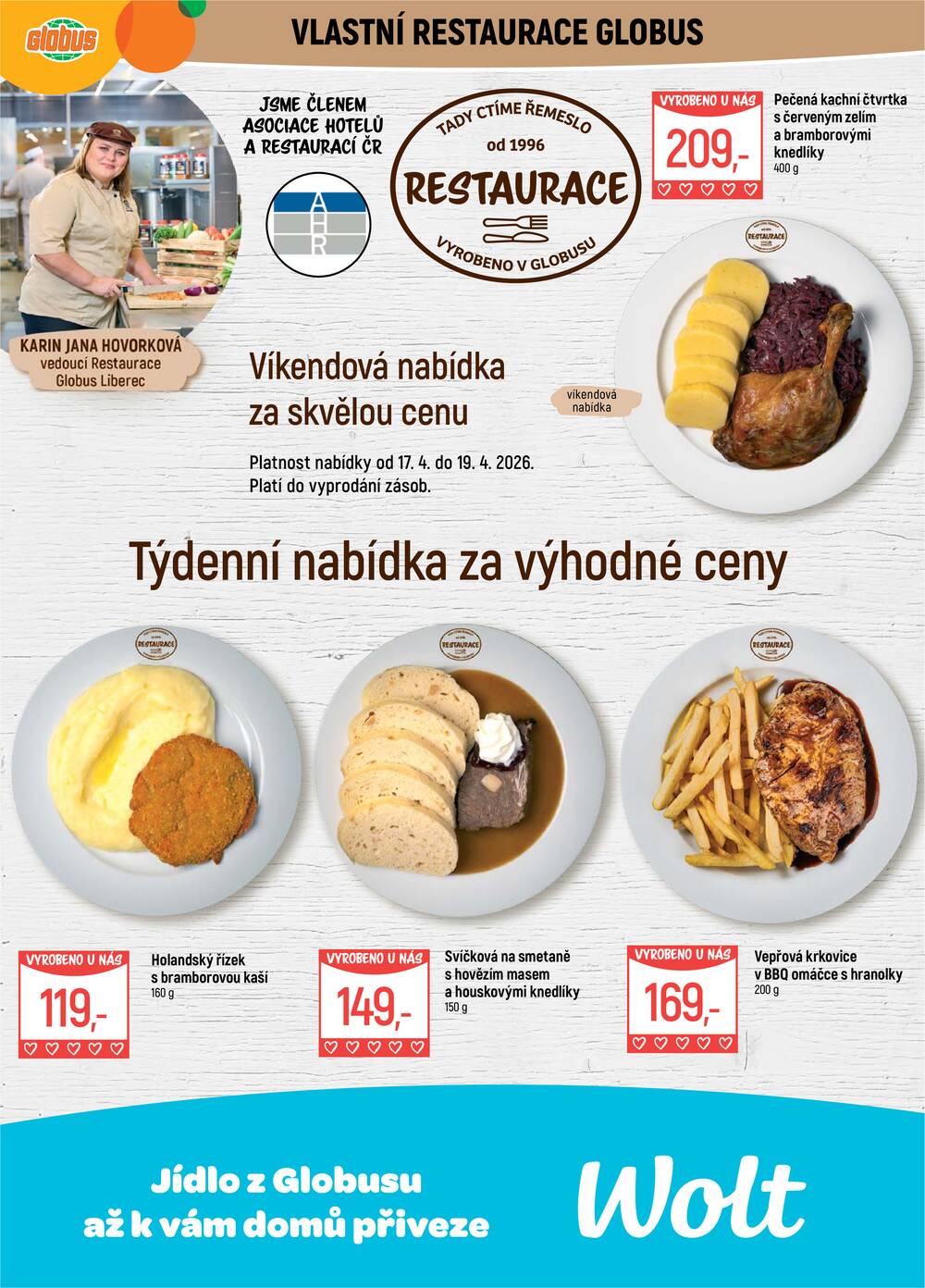 Akční leták Globus 15.4. - 21.4.2026 - Globus Liberec