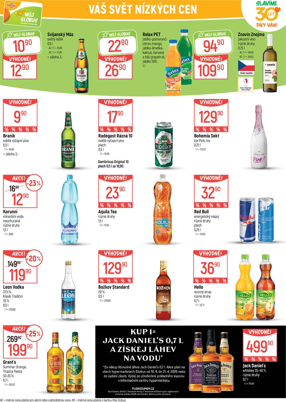 Leták Globus - Akční leták Globus 15.4. - 21.4.2026 - Globus Olomouc - strana 19