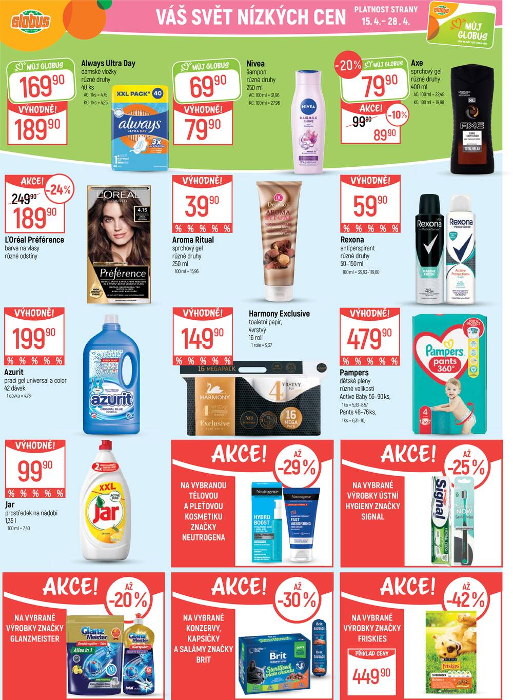 Akční leták Globus 15.4. - 21.4.2026 - Globus Ostrava