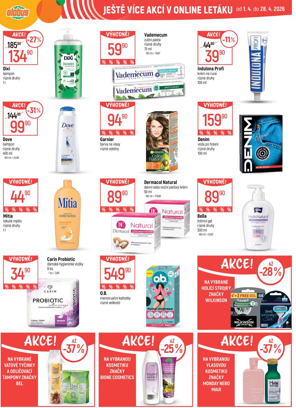 Akční leták Globus 15.4. - 21.4.2026 - Globus Ostrava